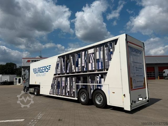 Low loader semitrailer  Burgers Doppelstock- ZL + 1 Jahr Garantie
