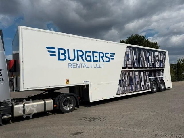 Low loader semitrailer  Burgers Doppelstock- ZL + 1 Jahr Garantie