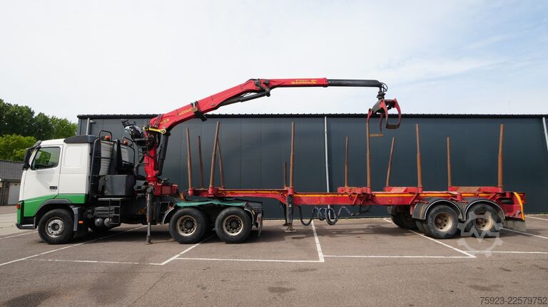 Crane truck Volvo FH 460 6x4 combi with Palfinger SRX 47 crane an...