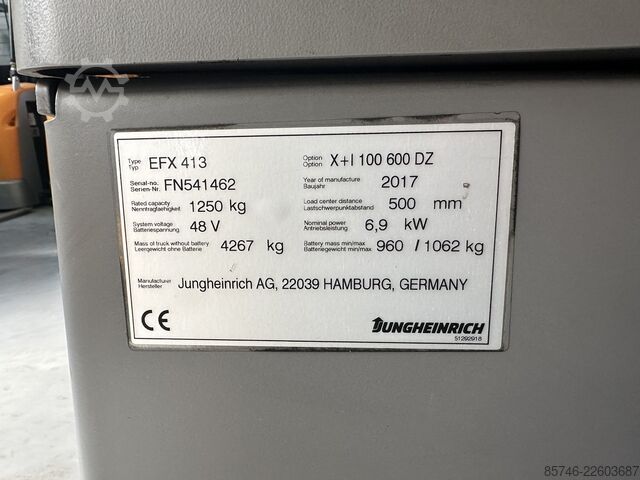 EFX 413 X + i * mit Drahtführung !! Triplex FFL !! JUNGHEINRICH EFX 413 X + i *with Wire Guidance !! Triplex FFL !!