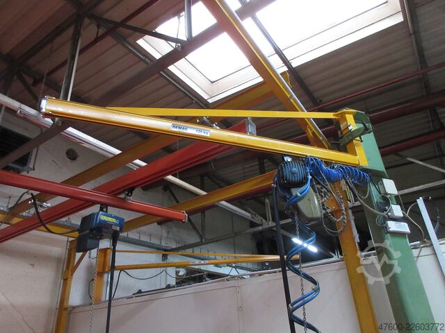 Saeulenschwenkkran Schwenkkran Kettenzug Demag KBK Kran Drehkran Hallenkran 2,5m Demag KBK1 125Kg + Demag PK Kettenzug