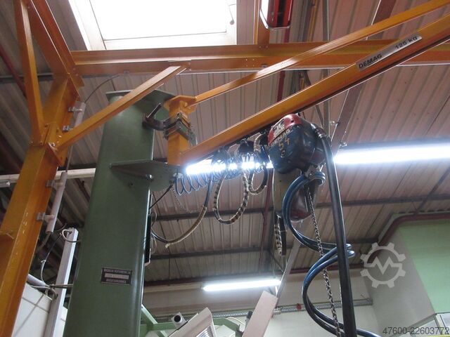 Saeulenschwenkkran Schwenkkran Kettenzug Demag KBK Kran Drehkran Hallenkran 2,5m Demag KBK1 125Kg + Demag PK Kettenzug