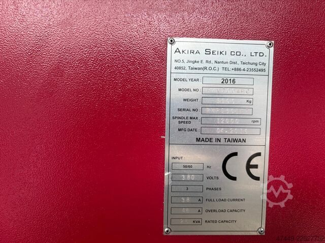 Vertikales Bearbeitungszentrum Akira Seiki RMV700APC