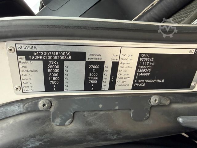 Refrigerated truck SCANIA P320 6x2*4 Carrier Supra 1250 Mt 9.65 m. box