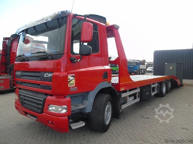 Car transporter DAF CF 85.410 + EURO 5 + HYDRO RAMPS + 6X2 + RETARDER