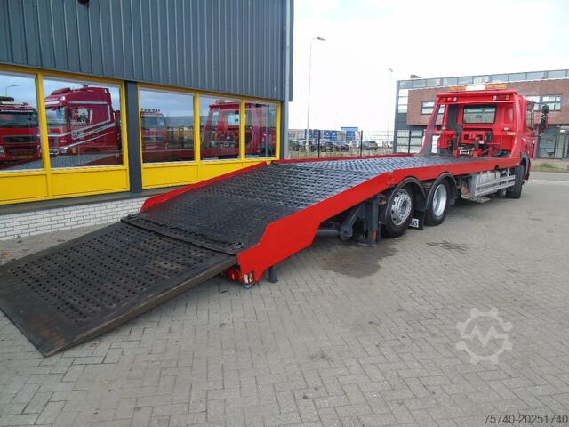 Car transporter DAF CF 85.410 + EURO 5 + HYDRO RAMPS + 6X2 + RETARDER