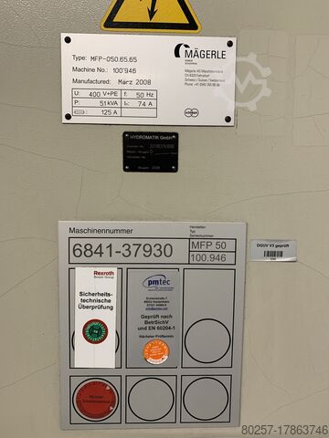 Rundschleifmaschine Mägerle AG Maschinenfabrik MFP50 - 5-Achs