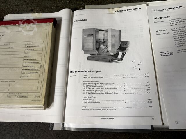 Universal machining center DECKEL MAHO DMU 50 EVOLUTION