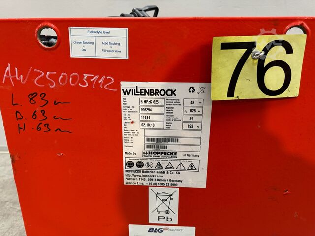 Forklift battery Hoppecke Service 48 V Forklift Battery [ID: 1076]