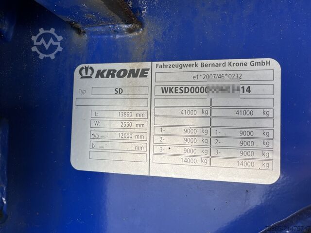 Box body Krone DryLiner / Box / Huckepack / BPW Drum / APK TUV...