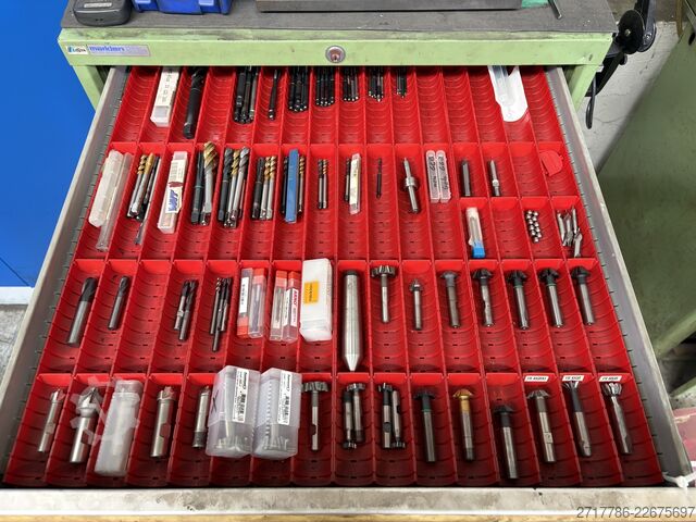 Tool drawer cabinet with contents  