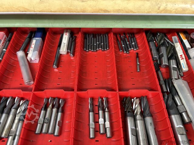Tool drawer cabinet with contents  