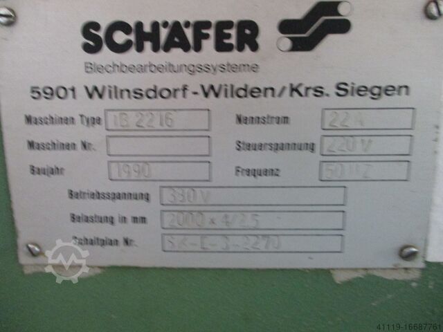 3- Roller bending machine Schäfer  