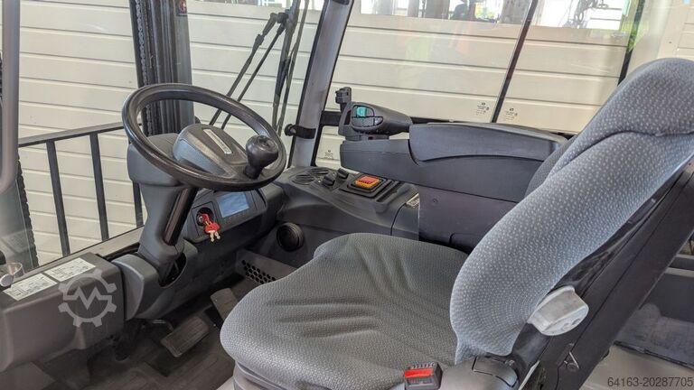 Electric 4-wheel forklift Jungheinrich EFG S50s Zinkenverstellgerät, Waage