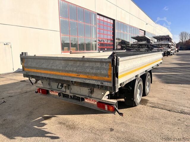 Tipper trailer Möslein TDS 13 Schwebheim  13 t Tandemkipper- Tieflader