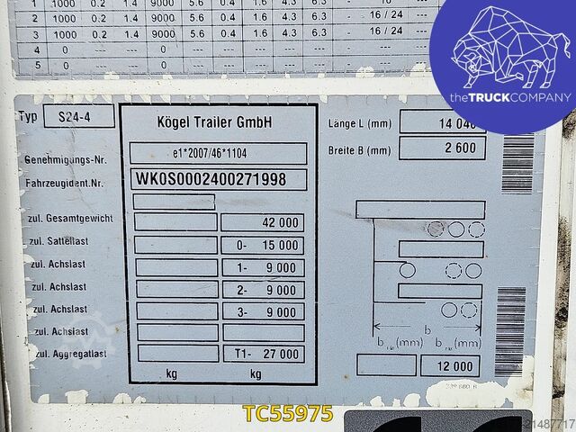 Refrigerated/frozen transport Kögel 