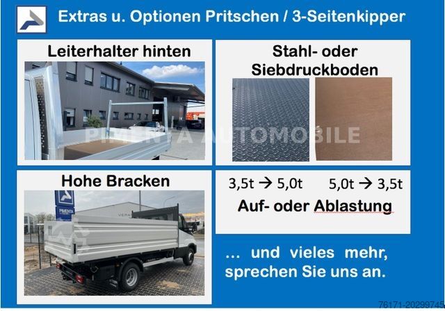 Tipper van IVECO Daily 50C18H 3,5to 3S-ALU-KIPPER DIFF AHK