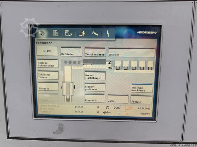 Heidelberg saddle stitcher Stitchmaster ST 450 (2008) Heidelberg Stitchmaster ST 450