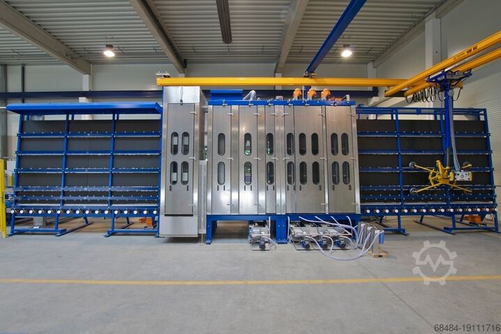 Washer and conveyer with tilting table Klöpper Vertical washer 2600 R-L