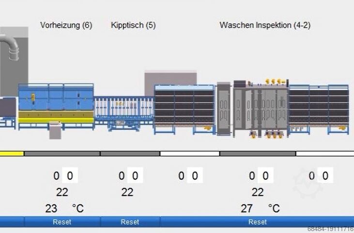 Washer and conveyer with tilting table Klöpper Vertical washer 2600 R-L