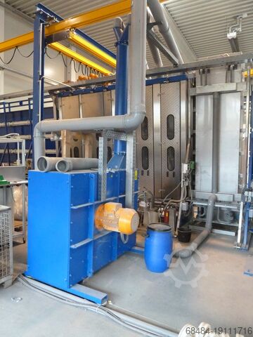 Washer and conveyer with tilting table Klöpper Vertical washer 2600 R-L