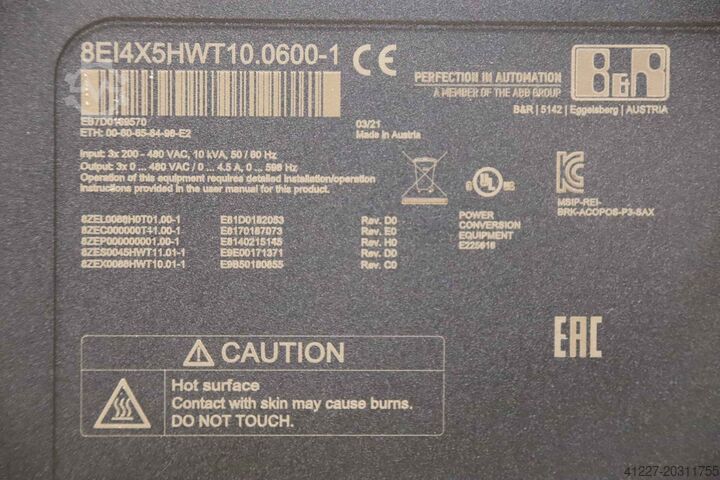 Servo Drive B&R ACOPOS P3  8E14X5HWT10.0600-1