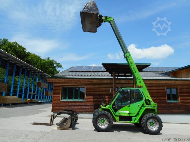 Teleskoparmstapler Merlo P33.7KT 2x Schaufel + Gabel