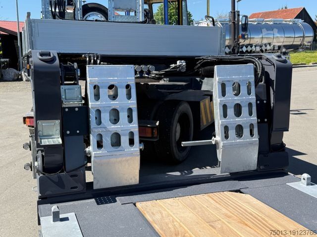 Low loader semitrailer Zwangslenkung TRIDEC, Teleskopierbar