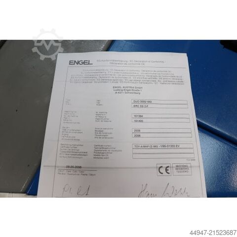 Spritzgießmaschine ENGEL DUO 3550/650