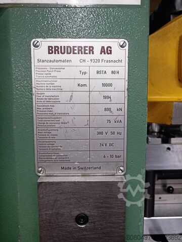 Stanzautomat BRUDERER BSTA 80H