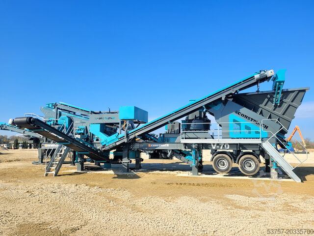 Brechanlage/Mobile Brechanlage Constmach Mobile Crushing Plant Mobile Vertical Shaft Impact Crusher V70