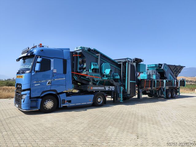 Brechanlage/Mobile Brechanlage Constmach Mobile Crushing Plant Mobile Vertical Shaft Impact Crusher V70