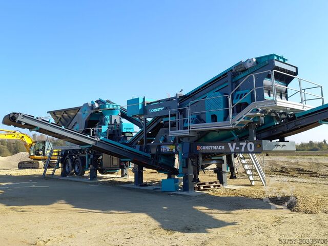 Brechanlage/Mobile Brechanlage Constmach Mobile Crushing Plant Mobile Vertical Shaft Impact Crusher V70
