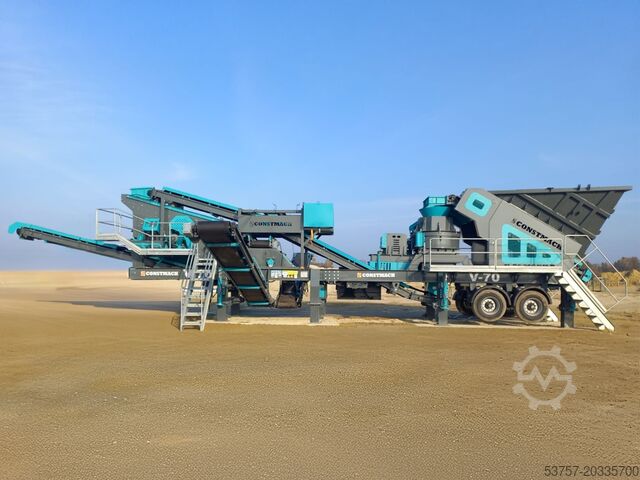Brechanlage/Mobile Brechanlage Constmach Mobile Crushing Plant Mobile Vertical Shaft Impact Crusher V70