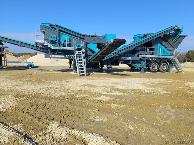 Brechanlage/Mobile Brechanlage Constmach Mobile Crushing Plant Mobile Vertical Shaft Impact Crusher V70