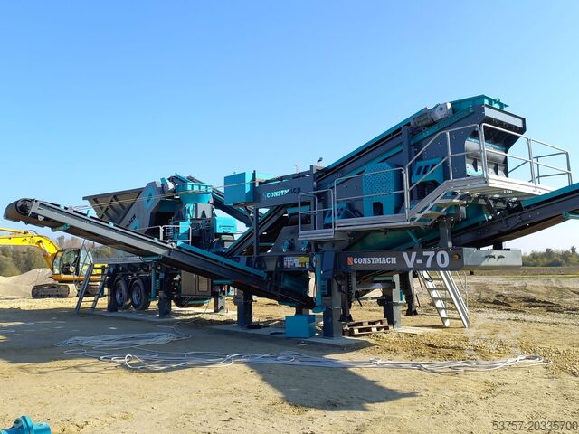 Brechanlage/Mobile Brechanlage Constmach Mobile Crushing Plant Mobile Vertical Shaft Impact Crusher V70