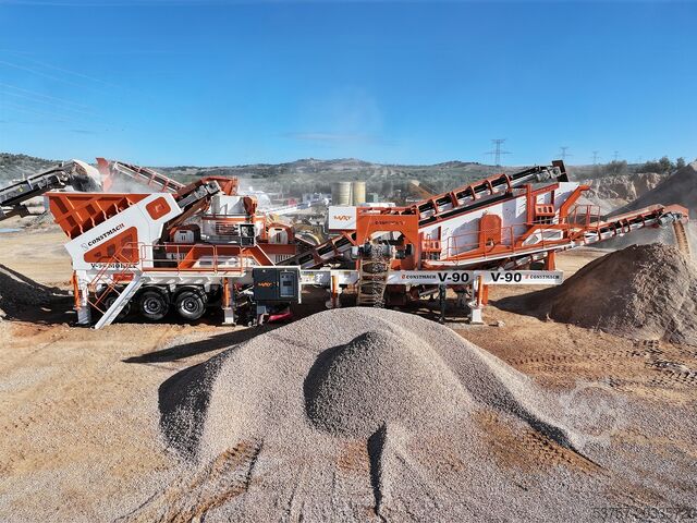 Brechanlage/Mobile Brechanlage Constmach Mobile Crushing Plant Mobile Vertical Shaft Impact Crusher V80