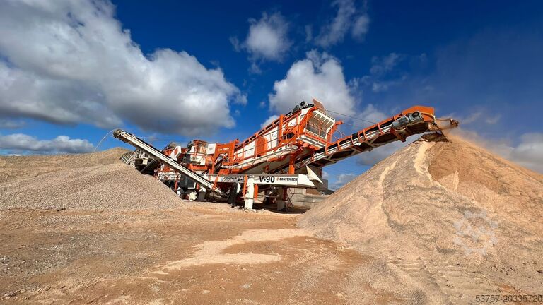 Brechanlage/Mobile Brechanlage Constmach Mobile Crushing Plant Mobile Vertical Shaft Impact Crusher V80