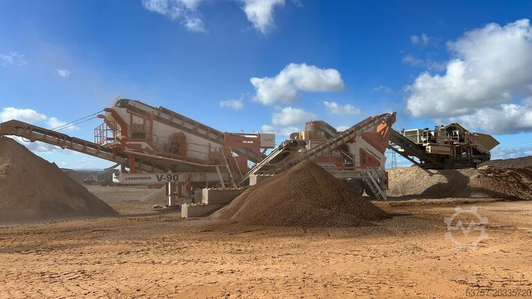 Brechanlage/Mobile Brechanlage Constmach Mobile Crushing Plant Mobile Vertical Shaft Impact Crusher V80
