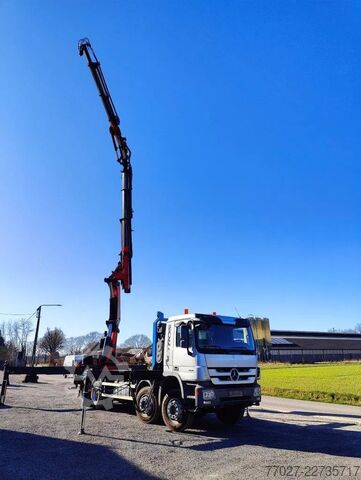 Kranwagen Mercedes-Benz Actros 4151 V8 8x4 Dakdekkerskraan / montagekra...