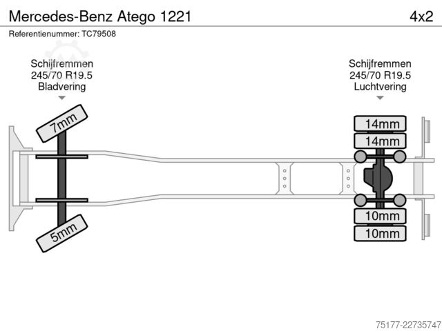 Suitcase Mercedes-Benz Atego 1221