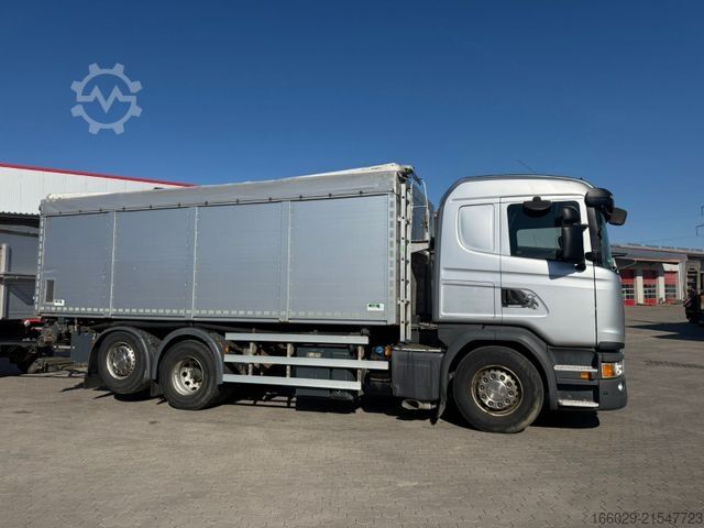 Kipper LKW SCANIA G 450 Dreiseitenkipper + Anhänger mit Schleuse