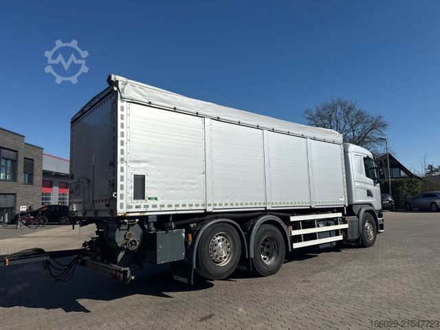 Kipper LKW SCANIA G 450 Dreiseitenkipper + Anhänger mit Schleuse