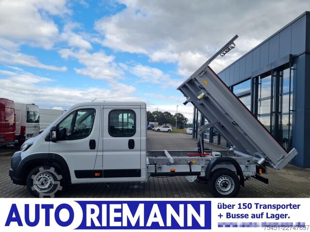 Transporter mit Kipper Fiat Ducato 35 Doka Maxi 3-Seiten-Kipper AHK TEMPOMAT