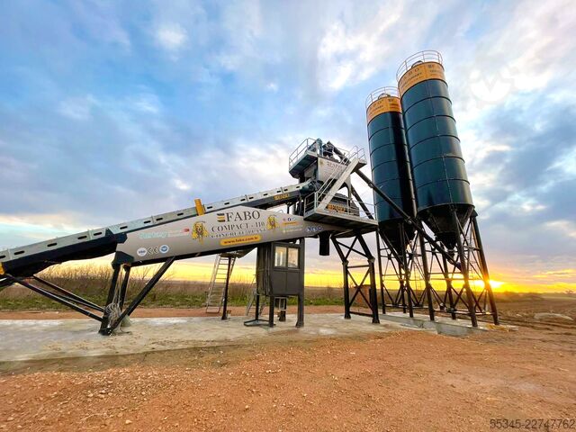 Betonmischanlage / Betonwerk FABO Concrete Batching Plant 110 M3/H Compact Concrete Batching Plant