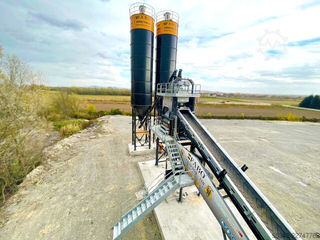 Betonmischanlage / Betonwerk FABO Concrete Batching Plant 110 M3/H Compact Concrete Batching Plant