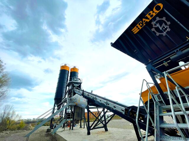 Betonmischanlage / Betonwerk FABO Concrete Batching Plant 110 M3/H Compact Concrete Batching Plant