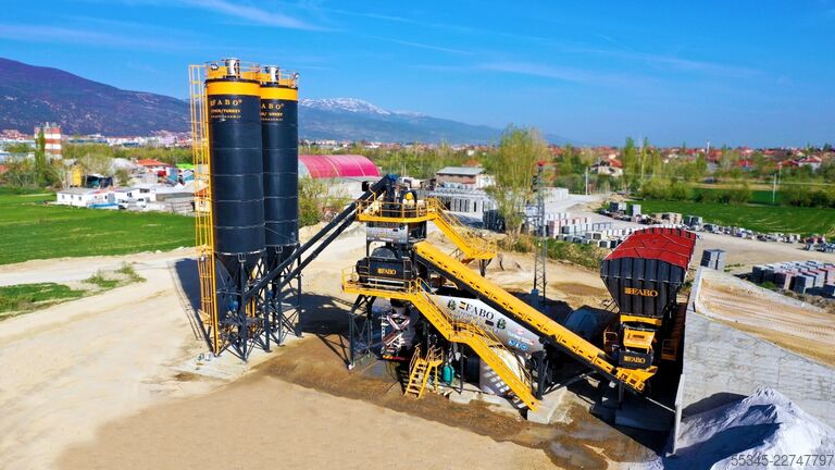 Stationäres Betonmischwerk FABO Sabit Beton Santralleri COMPACT-120 Sabit Beton Santrali