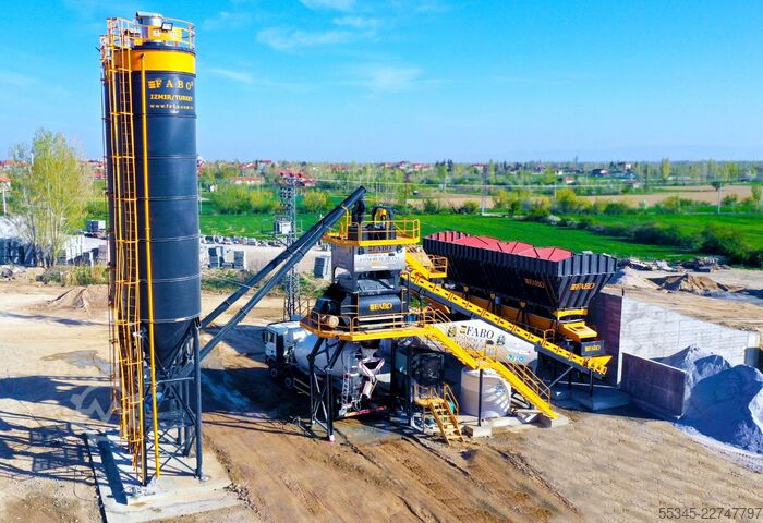 Stationäres Betonmischwerk FABO Sabit Beton Santralleri COMPACT-120 Sabit Beton Santrali