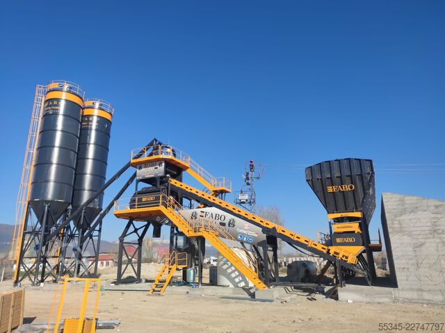 Stationäres Betonmischwerk FABO Sabit Beton Santralleri COMPACT-120 Sabit Beton Santrali